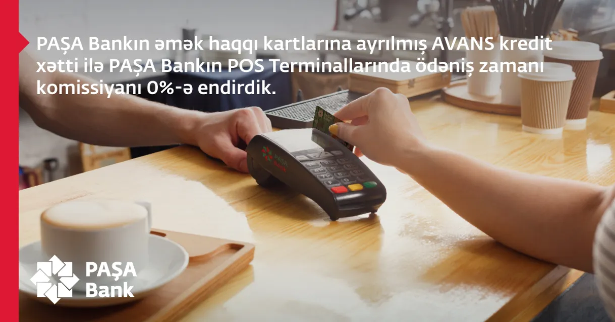 Avans kredit xətti ilə 0%-lik komissiya