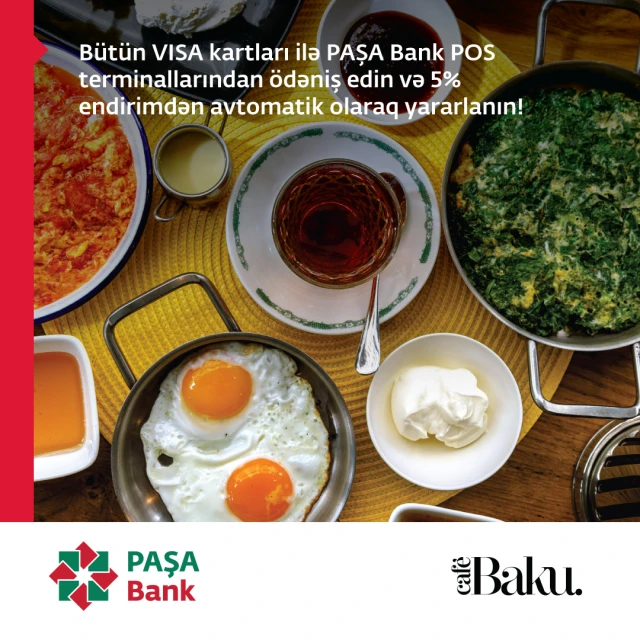 VISA kart sahibləri üçün Beat group restoranlarında endirim