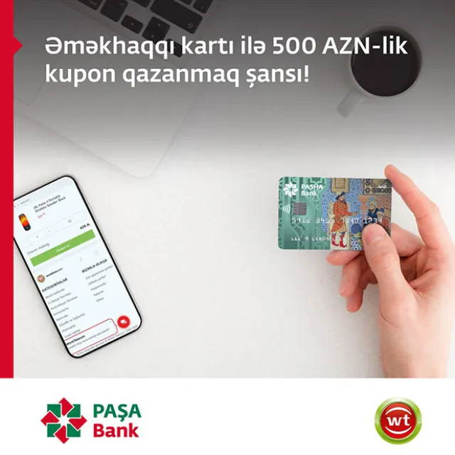 PAŞA Bank əməkhaqqı kart sahiblərinə şad xəbər!