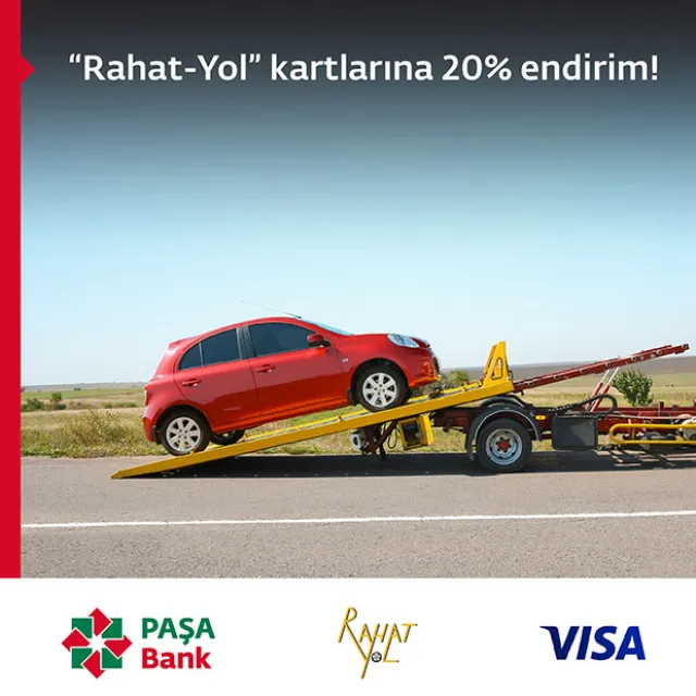 PAŞA Bank əməkhaqqı kart sahibləri üçün “Rahat-Yol” kartlarına 20% endirim!