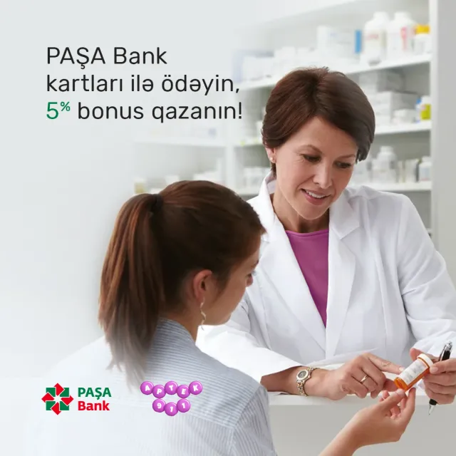 5%-ная скидка на лекарства в «Aptek 911» для держателей карт PASHA Bank