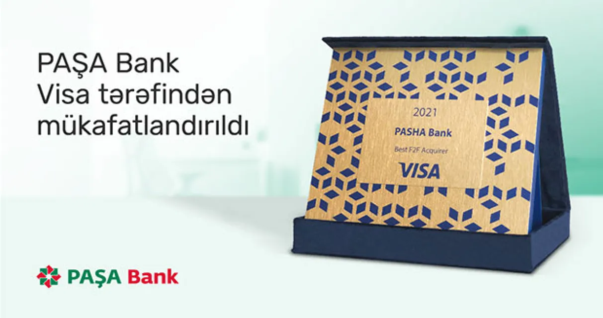 PAŞA Bank “Visa” ödəniş sistemi tərəfindən mükafatlandırılıb