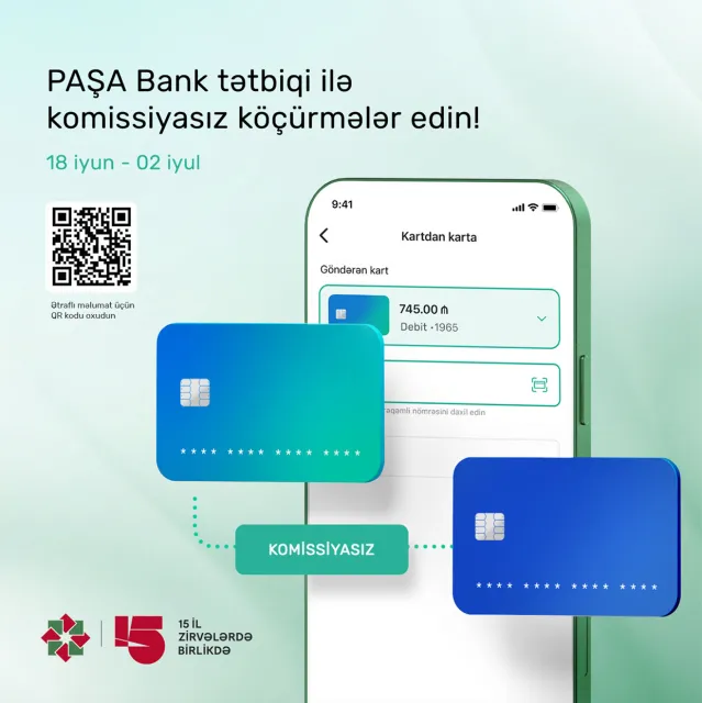 Yeni mobil tətbiqdə komissiyasız kampaniya!