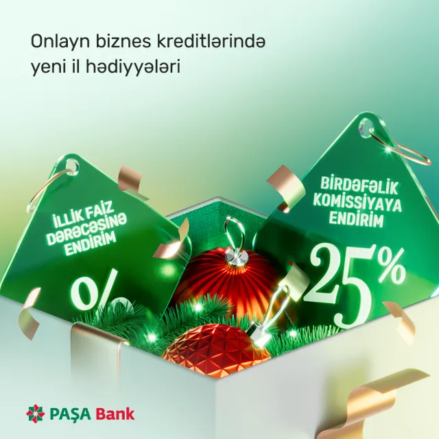 “PAŞA Bank”dan kiçik və orta biznes sahiblərinə yeni il endirimləri