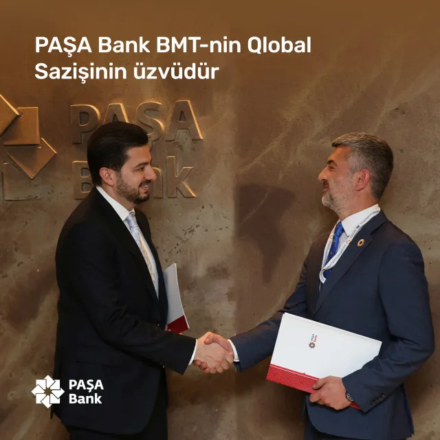 “PAŞA Bank” qlobal korporativ dayanıqlılıq təşəbbüsünə qoşulub