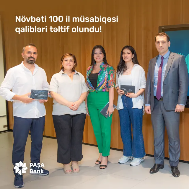 “PAŞA Bank” tərəfindən ümummilli lider Heydər Əliyevə həsr olunan “Növbəti 100 il” adlı rəqəmsal incəsənət müsabiqəsinin qalibləri mükafatlandırılıb