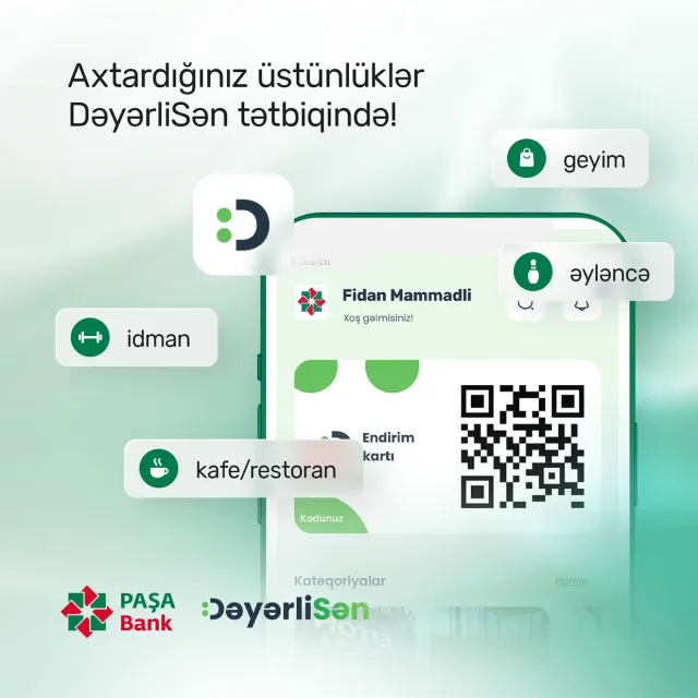 “DəyərliSən” mobil tətbiqində əməkdaşlarımız üçün endirimlər