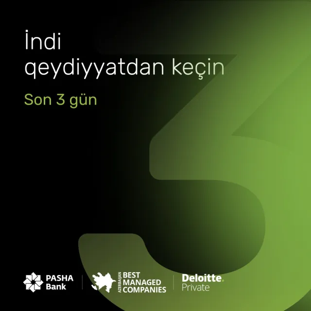 “Best Managed Companies Azerbaijan 2024” nüfuzlu biznes müsabiqəsinə qoşulmaq üçün son 3 gün qalıb