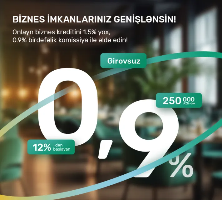 “PAŞA Bank”dan endirimli onlayn kreditlərlə yeni ildə biznes imkanlarınız genişlənsin!