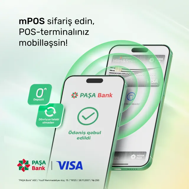 “PAŞA Bank” müştərilərə "mPOS" məhsulunu təqdim etdi