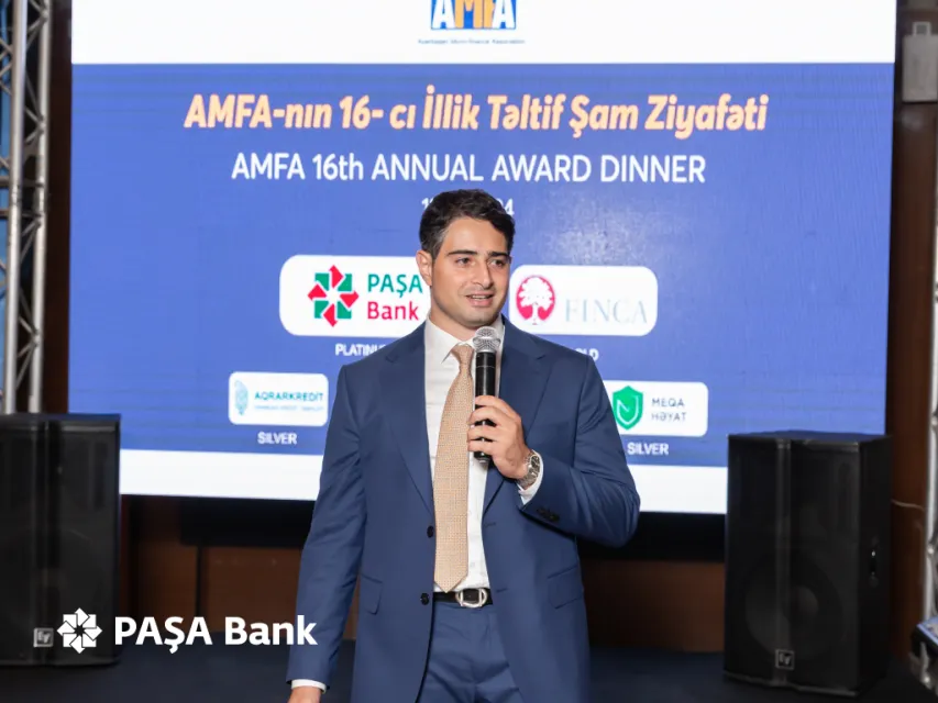PAŞA Bank AMFA-nın illik təltifetmə tədbirin “Platinum” tərəfdaşı olub