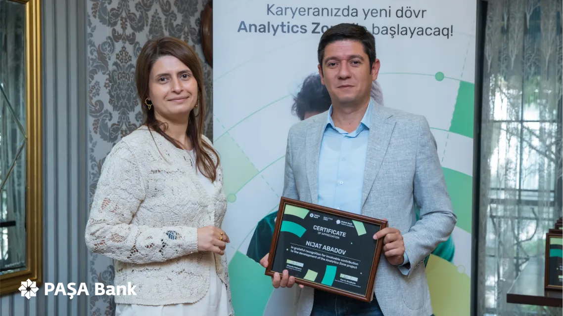 “PAŞA Bank İstedad Akademiyası” çərçivəsində “Analytics Zone” layihəsinin bağlanış mərasimi keçirilib