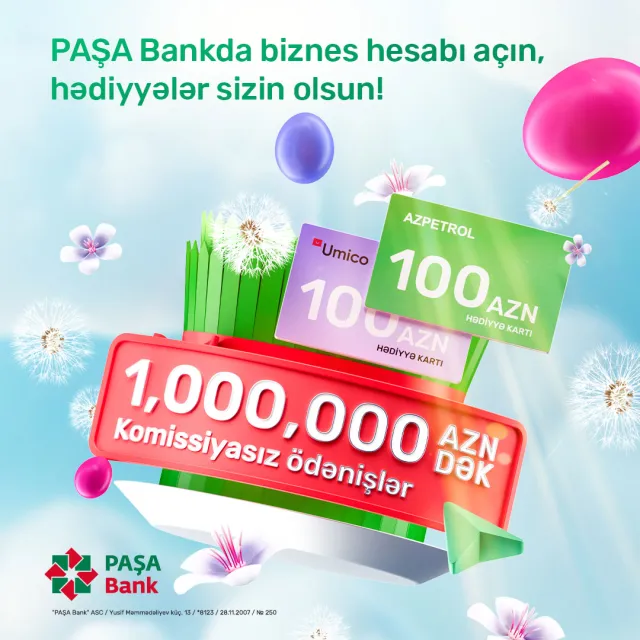 “PAŞA Bank”dan KOS müştəriləri üçün yeni "Hədiyyələr bayramdan öncə gəlir!" kampaniyası