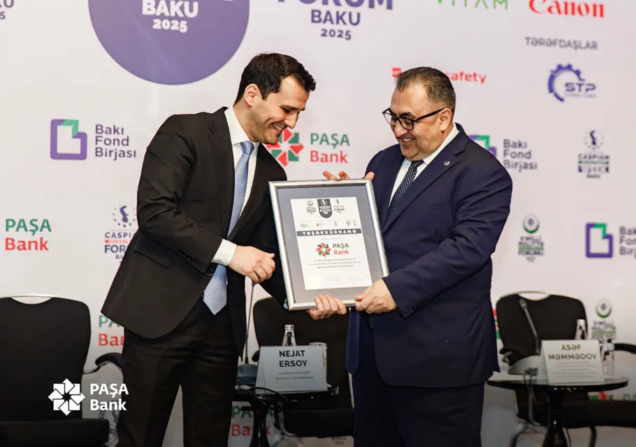 “PAŞA Bank” Milli Maliyyə Əlçatanlığı Forumunun qızıl sponsorudur