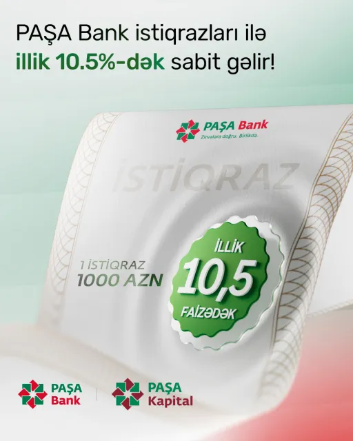 PAŞA Bank istiqrazlarına abunə yazılışına start verdi