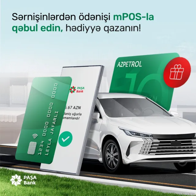 “PAŞA Bank”dan taksi sürücülərinə hədiyyəli kampaniya!