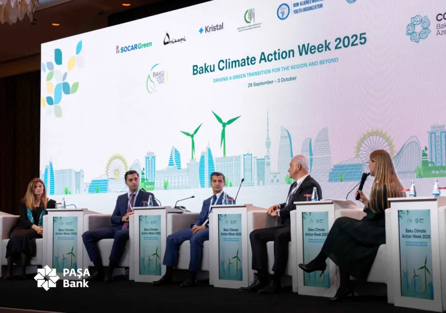 COP29 sonrası “PAŞA Bank”: Dayanıqlı maliyyələşməyə və yaşıl keçidə dəstək