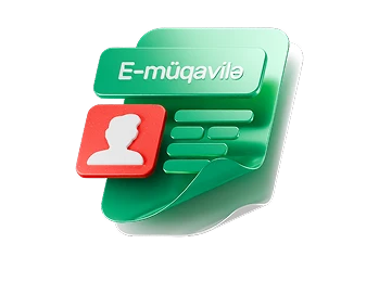 Hesab açıb, “E-müqavilə” bölməsinə daxil olursunuz
