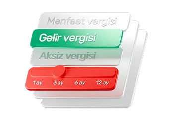 Vergi növü və dövrü seçirsiniz