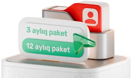 3 və ya 12 aylıq paketlər