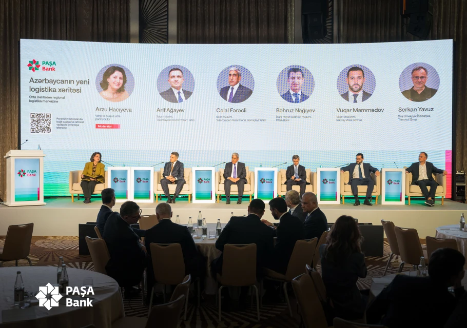 PAŞA Bankın təşkilatçılığı ilə “Azərbaycanın yeni logistika xəritəsi: Orta Dəhlizdən regional logistika mərkəzinə” adlı tədbir keçirilib