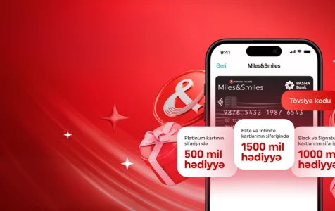 PASHA Bank запустил новую программу бонусных миль для держателей карт Miles&Smiles PASHA Bank