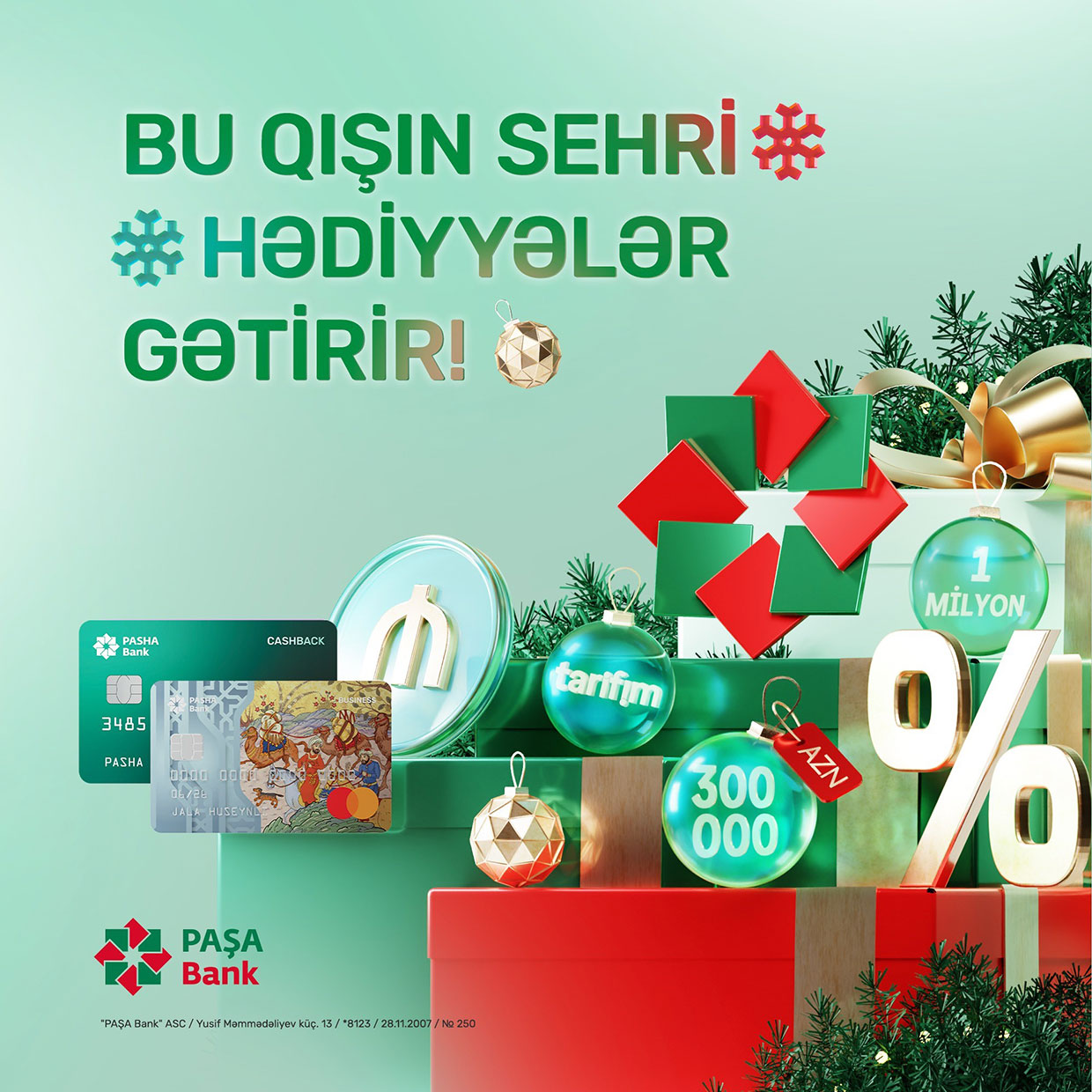 “PAŞA Bank”dan sahibkarlar üçün xüsusi kampaniya: “Qışın sehri”
