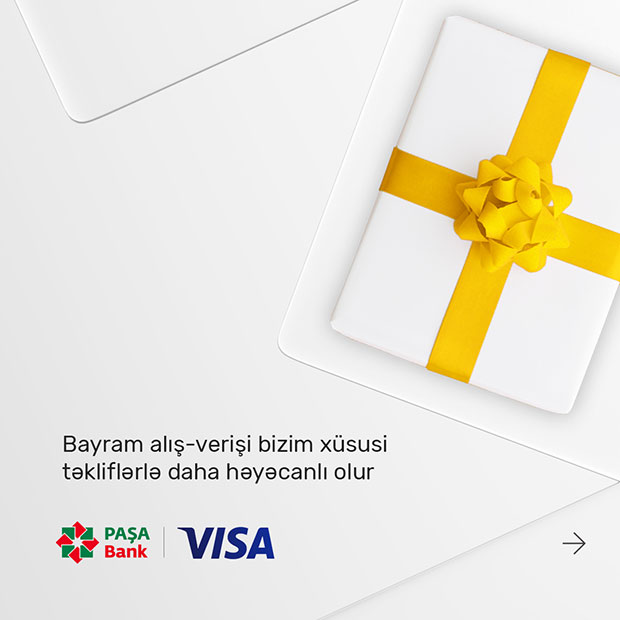 PAŞA Bank “VISA” kart sahibləri üçün 3 xidmət